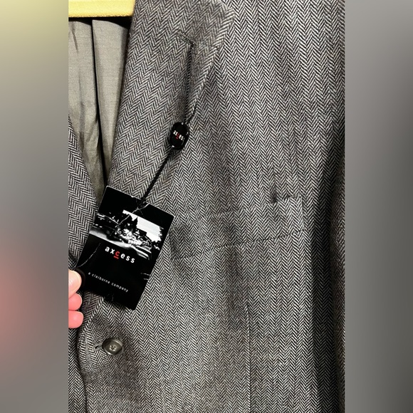 NWT axcess a claiborne company blazer men gray size 44L - Picture 8 of 11